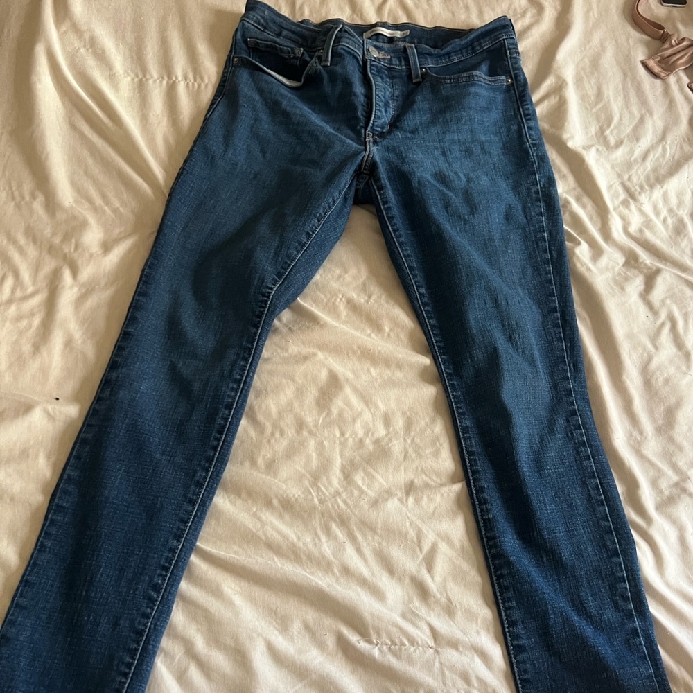 Levi's Dark Blue Straight Leg Women's Jeans